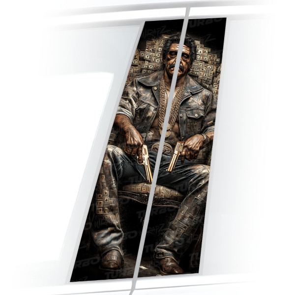 Sticker for car pillar Gangster 1 | TurboWrapz.com