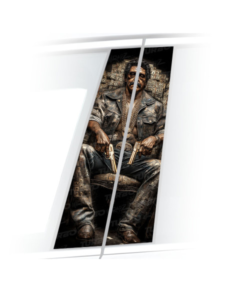 Naklejka na słupek samochodowy Gangster 1 | TurboWrapz.com